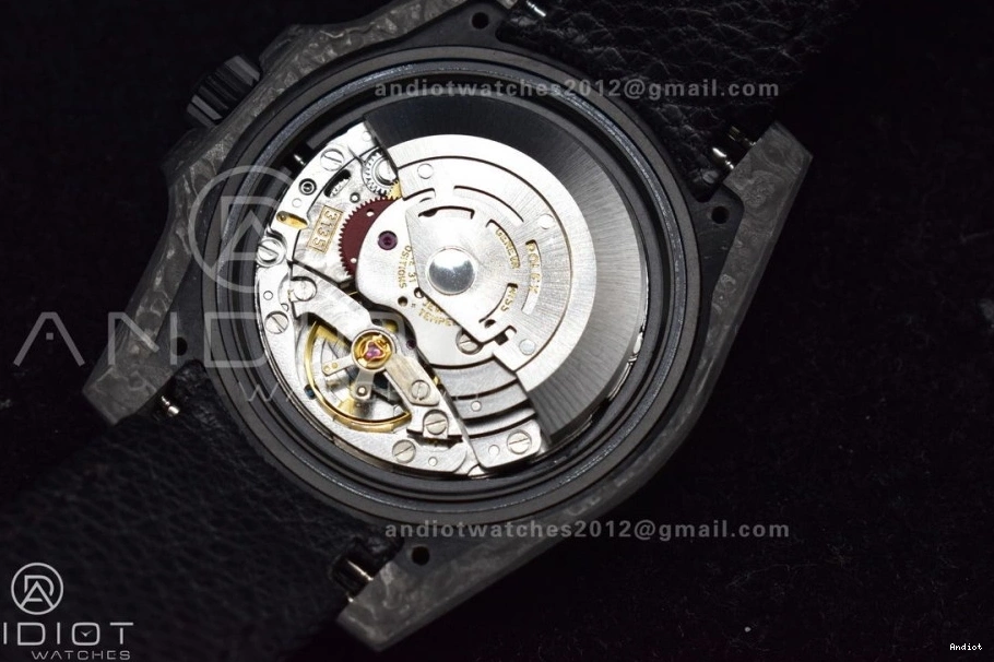 Dial DIW Carbon VSF Best Black 474 Edition VS Black Submariner Strap 1:1 Nylon Red on SunProtective 0812